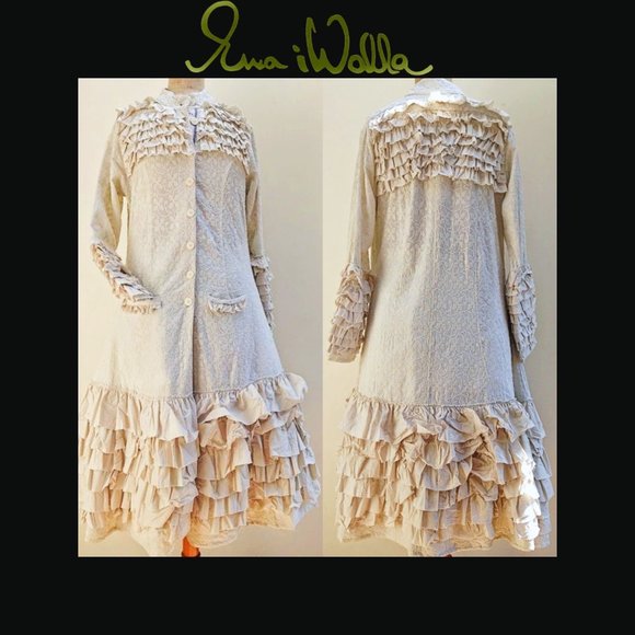 Ewa I Walla Jackets & Coats Ewa I Walla Embroidery Duster Coat